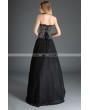 Pentagramme Black Organza Gothic Long Skirt