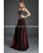 Pentagramme Black and Red Organza Gothic Long Skirt