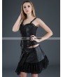 Pentagramme Black Steampunk Short PU Skirt with Pocket Bag