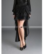 Pentagramme Black Gothic Irregular Lace Tailed Skirt