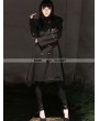 Pentagramme Black Gothic Hoodie Long Coat for Women