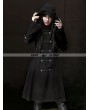 Pentagramme Black Gothic Hoodie Long Coat for Women