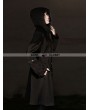 Pentagramme Black Gothic Hoodie Long Coat for Women