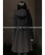 Pentagramme Black Gothic Hoodie Long Coat for Women