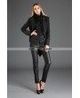 Pentagramme Black Vintage Gothic Dovetail Jacket for Women