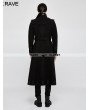 Punk Rave Black Gothic Military Uniform Worsted Jacket for Men
