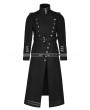 Punk Rave Black Gothic Military Uniform Worsted Jacket for Men