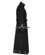 Punk Rave Black Gothic Military Uniform Worsted Jacket for Men