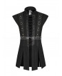 Punk Rave Black Gothic Punk Armor Style Vest for Men