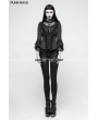 Punk Rave Black Vintage Gothic Three-Quarter Sleeve Shirt for Women