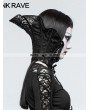 Punk Rave Black Gothic Queen Positioning Lace Scarf