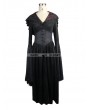 Devil Fashion Black Romantic Gothic Vampire Style Hooded Dress