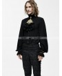 Devil Fashion Black Gothic Vintage Palace Style Blouse with Bowtie for Men