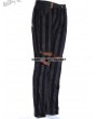 RQ-BL Coffee Industrial Stripe Steampunk Man Trousers