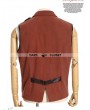 RQ-BL Brown Industrial Steampunk Man Vest