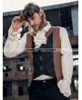 RQ-BL Brown and Black Industrial Steampunk Man Vest