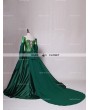 D-RoseBlooming Green Fancy Theatrical Victorian Dress