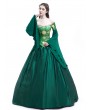 Rose Blooming Green Fancy Theatrical Victorian Dress