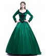 Rose Blooming Green Ball Princess Victorian Masquerade Dress