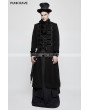 Punk Rave Black Gothic Vintage Jacquard Vest for Men