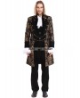 Pentagramme Gold Printing Pattern Gothic Swallow Tail Jacket for Men