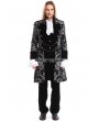 Pentagramme Sliver Printing Pattern Gothic Swallow Tail Jacket for Men