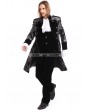 Pentagramme Sliver Printing Pattern Gothic Swallow Tail Jacket for Men