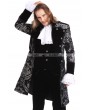 Pentagramme Sliver Printing Pattern Gothic Swallow Tail Jacket for Men