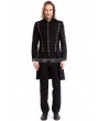 Pentagramme Black Gothic Vintage Swallow Tail Coat for Men