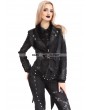 Pentagramme Black Gothic Punk Rock Short Jacket for Women