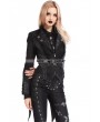 Pentagramme Black Gothic Punk Rock Short Jacket for Women