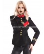 Pentagramme Black Gothic Military Uniform Jacket for Women