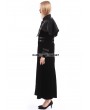 Pentagramme Black Velvet Gothic Long Cape Coat for Women