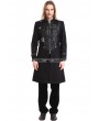 Pentagramme Black Gothic Punk Belt Coat for Men