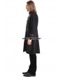 Pentagramme Black Gothic Punk Belt Coat for Men