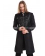 Pentagramme Black Gothic Punk Belt Coat for Men