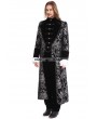 Pentagramme Sliver Printing Pattern Gothic Swallow Tail Long Coat for Men
