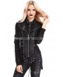 Pentagramme Black Gothic Punk Swallow Tail Waistcoat for Women