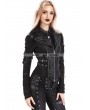 Pentagramme Black Gothic Punk Swallow Tail Waistcoat for Women