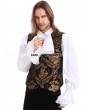 Pentagramme Gold Printing Pattern Gothic Vest for Men