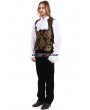 Pentagramme Gold Printing Pattern Gothic Vest for Men