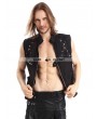 Pentagramme Black Gothic Punk Rock Waistcoat for Men