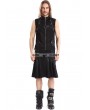 Pentagramme Black Gothic Punk Rock Waistcoat for Men