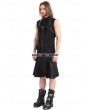 Pentagramme Black Gothic Punk Rock Waistcoat for Men