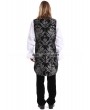 Pentagramme Silver Printing Pattern Gothic Swallow Tail Vest for Men
