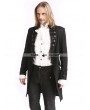 Pentagramme Black Vintage Pattern Gothic Swallow Tail Jacket for Men