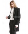 Pentagramme Black Vintage Pattern Gothic Swallow Tail Jacket for Men