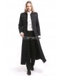 Pentagramme Black Vintage Gothic Long Trench Coat for Men