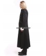 Pentagramme Black Vintage Gothic Long Trench Coat for Men