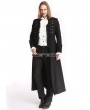 Pentagramme Black Vintage Pattern Gothic Long Double-Breasted Trench Coat for Men
